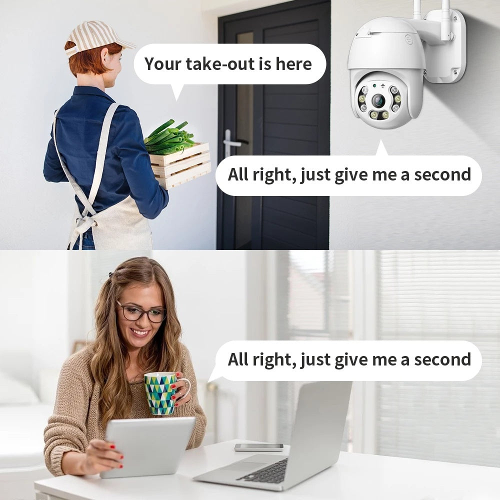 A12 camera HD home security monitoring wireless network camera can plug network cable waterproof cloud ant APP