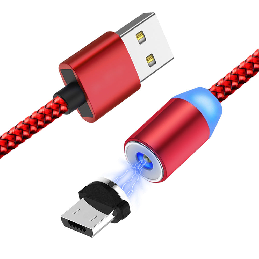 2m magnetic data cable Android mobile phone typec charging cable fast charging cable strong magnetic magnet type suction head