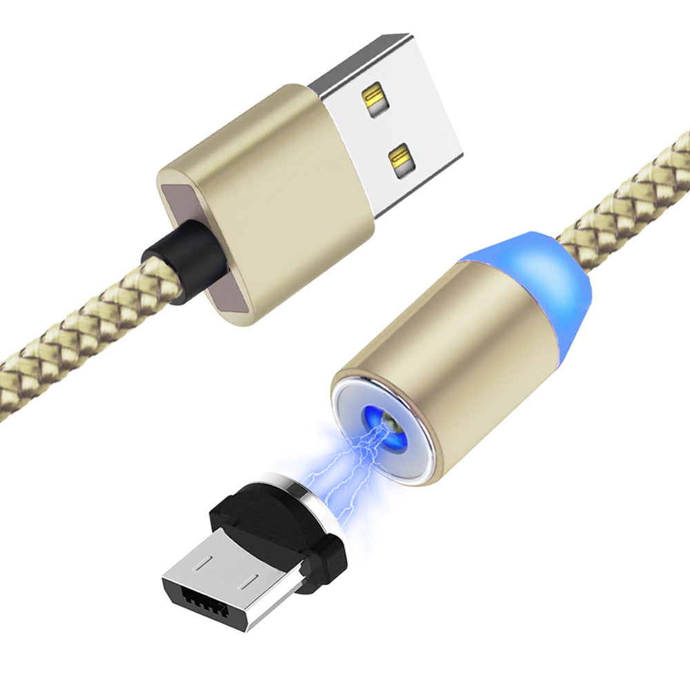 2m magnetic data cable Android mobile phone typec charging cable fast charging cable strong magnetic magnet type suction head