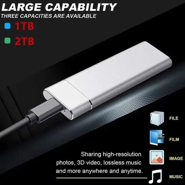 Solid state drive SSD mobile hard drive USB3.1 mechanical portable small large capacity 64u disk cross-border mobile hard drive