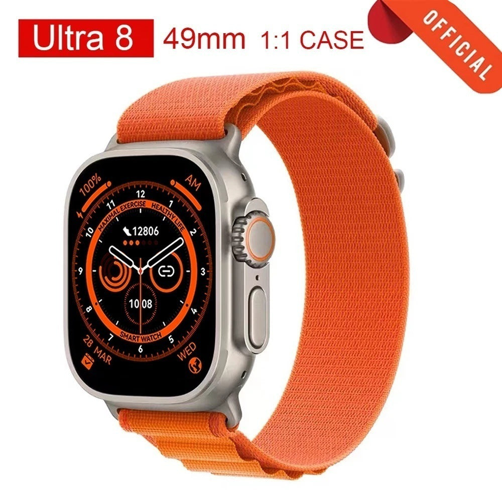 Cross-border Explosive Ultra 8 Smart Watch NFC Using Android Bluetooth Call Heart Rate Blood Pressure Smart Watch