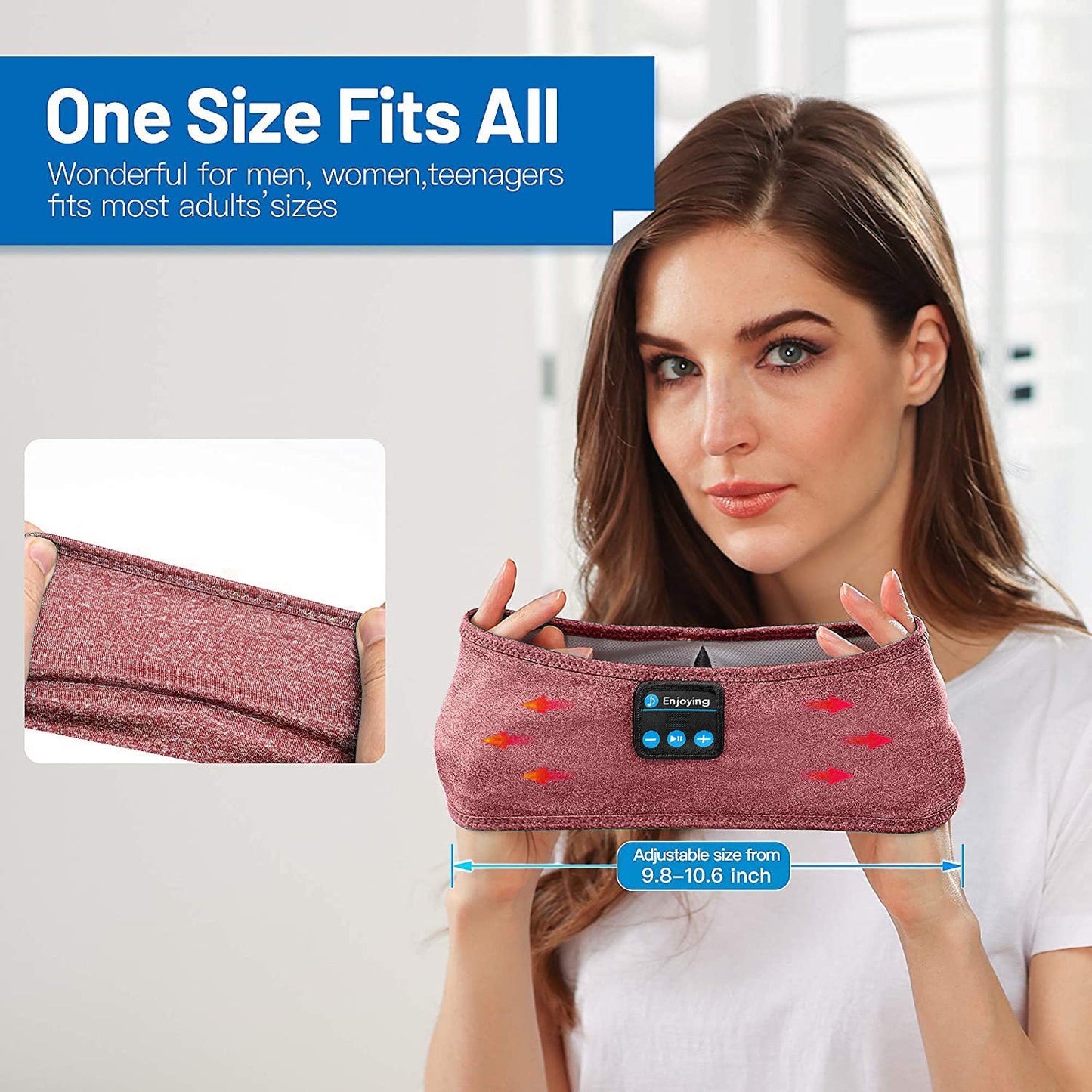 new wirelessC headset sports bluetooth hairband quick-drying fabric