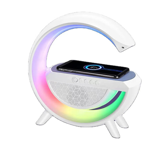 Bluetooth Wireless Charging LED Clock Smart Atmosphere Light High Value Holiday Speaker Subwoofer Birthday Gift